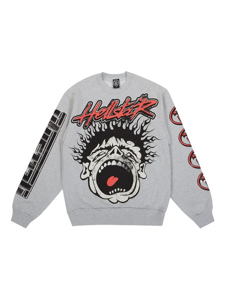  Hellstar Records Sweatshirt - Grey 
