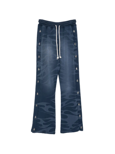  Hellstar Tribal Mirror Face Track Pants - Blue 