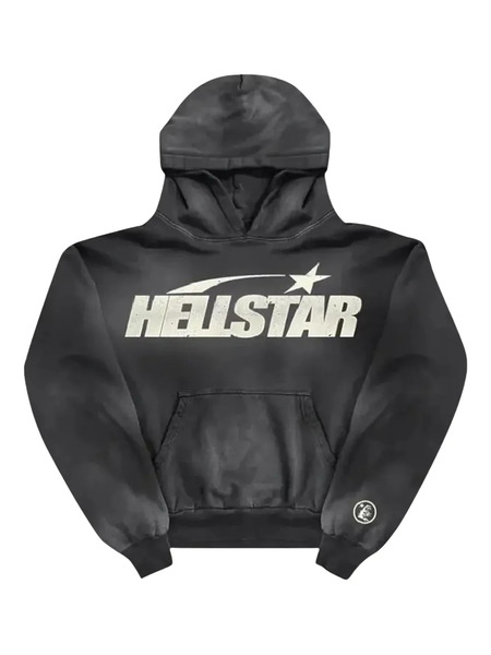  Hellstar Uniform Logo-print Hoodie - Grey 