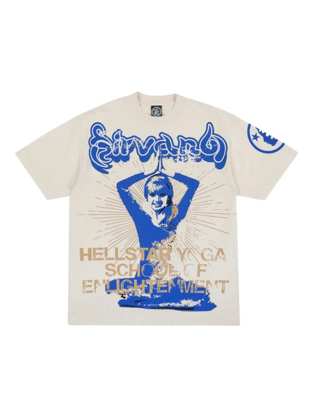  Hellstar Yoga T-shirt - Neutrals 