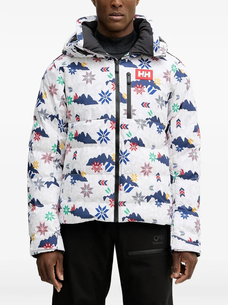  Helly Hansen Kvitfjell Floral Print Jacket - White 