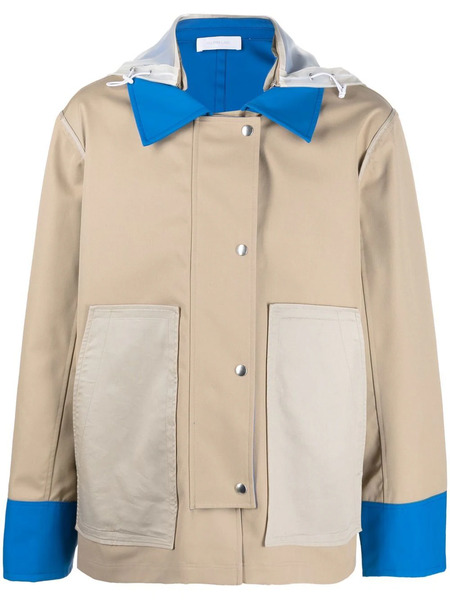  Helmut Lang Colour-block Single-breasted Jacket - Neutrals 