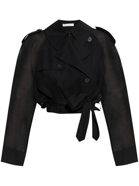  Helmut Lang Cropped Double-breasted Coat - Black 