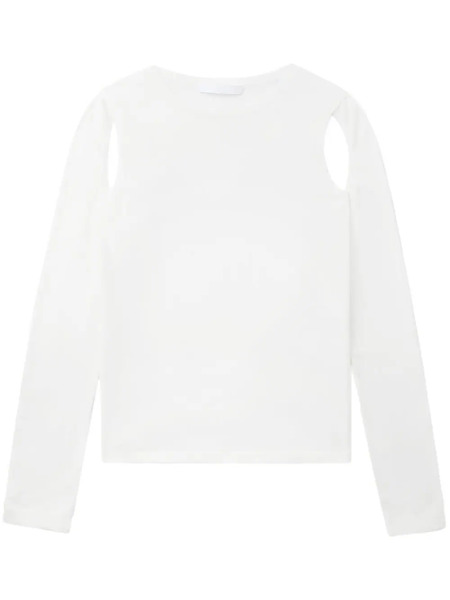  Helmut Lang Cut-out Fine-knit Jumper - White 