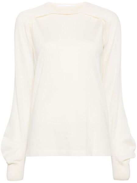  Helmut Lang Cut-out Layered Jumper - Neutrals 