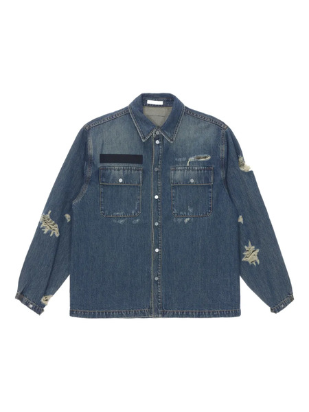 Helmut Lang Distressed Denim Jacket - Blue 