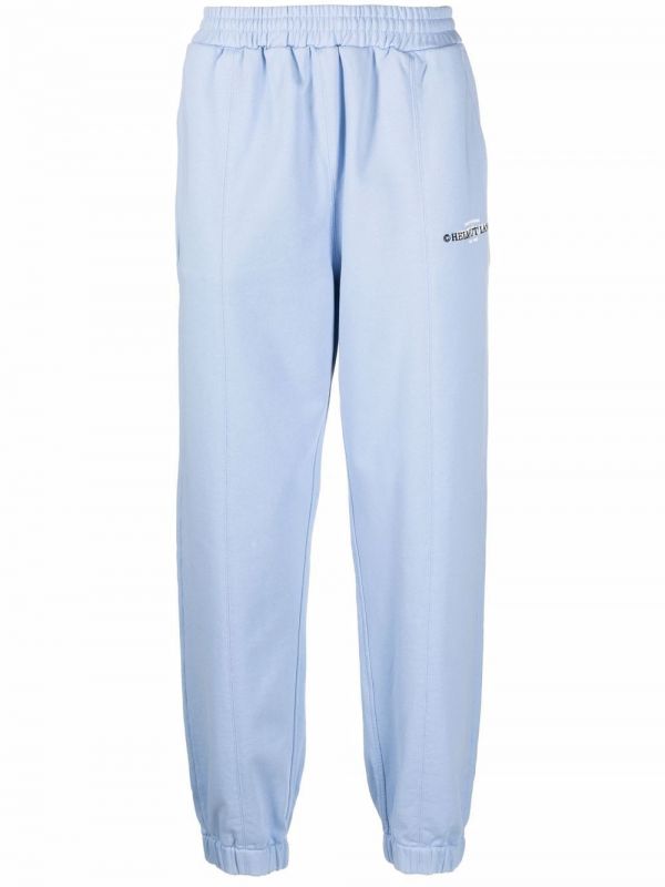  Helmut Lang Embroidered-logo Drawstring Trackpants - Blue 
