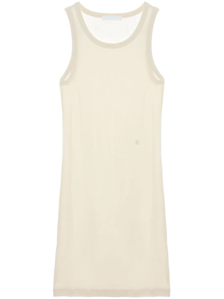  Helmut Lang Fine-ribbed Tank Minidress - Neutrals 