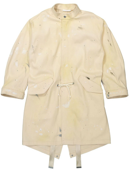  Helmut Lang Paint Splatter-effect Parka - Neutrals 
