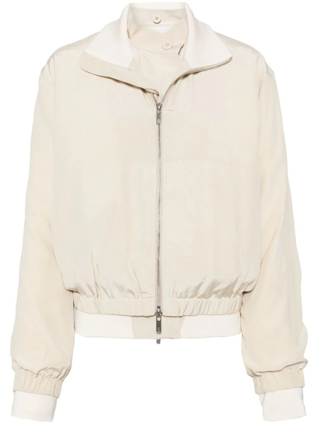  Helmut Lang Panelled Reversible Bomber Jacket - Brown 