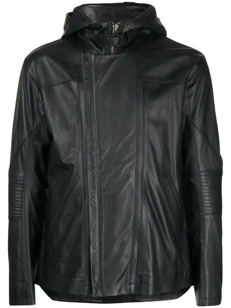  Helmut Lang Photograph-print Leather Jacket - Black 