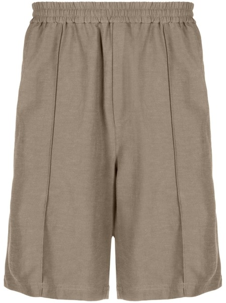  Helmut Lang Pintucked Elasticated Bermuda Shorts - Green 