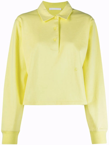  Helmut Lang Polo Collar Sweatshirt - Yellow 