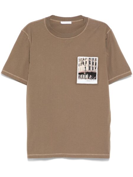  Helmut Lang Postcard T-shirt - Brown 