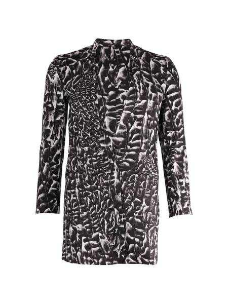  Helmut Lang Pre-owned Printed Linen Blazer - Black 