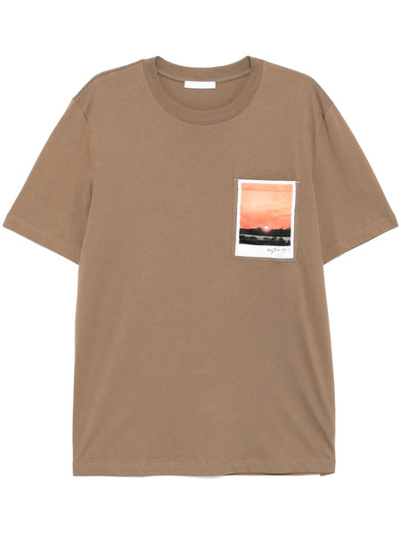  Helmut Lang Pstcard T-shirt - Brown 