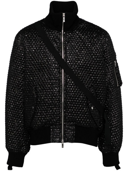  Helmut Lang Seatbelt Bomber Jacket - Black 