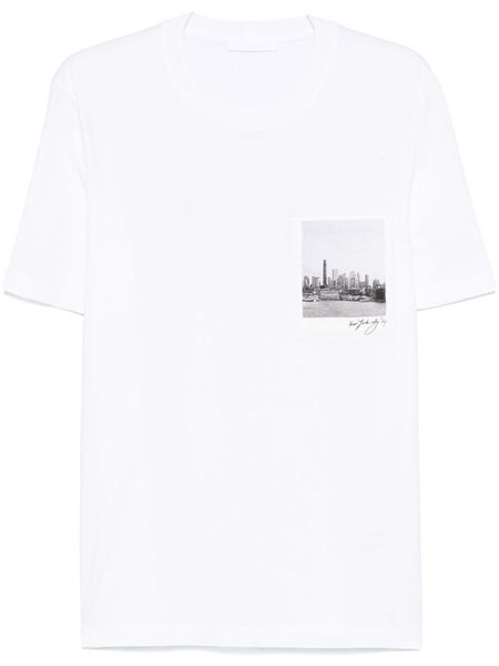  Helmut Lang Skyline Postcard T-shirt - White 