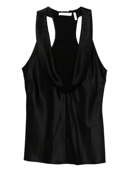  Helmut Lang U-neck Silk Top - Black 