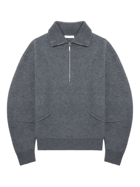  Helmut Lang Zip-collar Sweater - Grey 