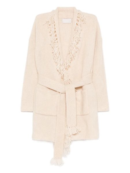  Hemisphere Fringed Belted Jacket - Neutrals 