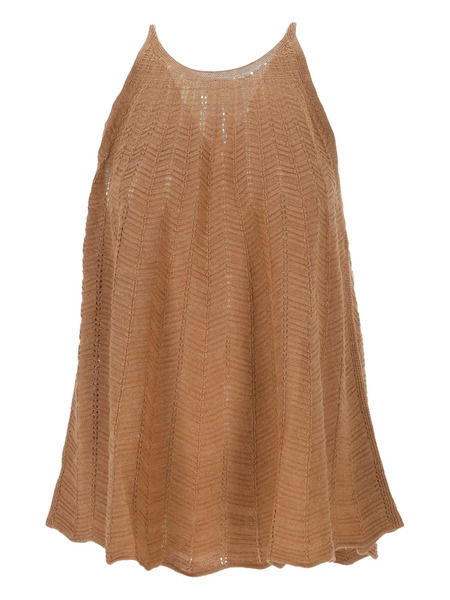  Hemisphere Knitted Hemisphere Top - Brown 