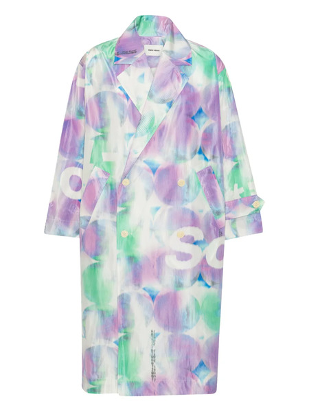  Henrik Vibskov Buttoned Patterned Coat - White 