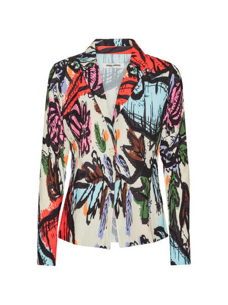 Henrik Vibskov Plissé Floral Jacket - Neutrals 