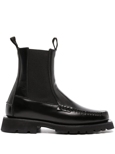  Hereu Alda Leather Chelsea Boots - Black 