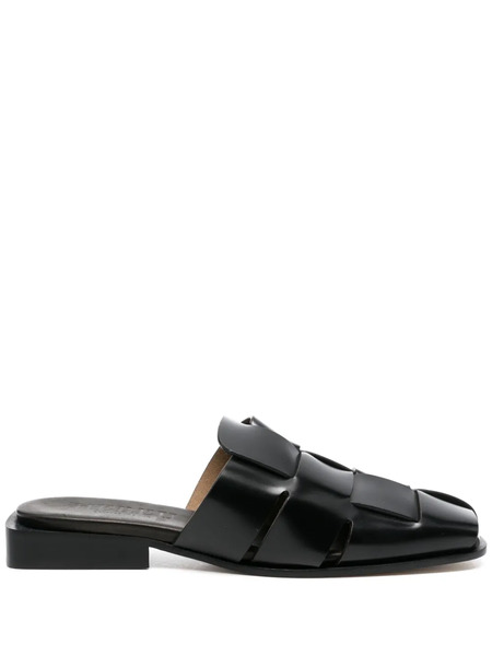  Hereu Coraia Leather Mules - Black 