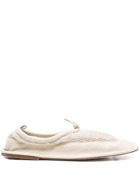  Hereu Puntera Mesh-panel Ballet Flats - Neutrals 