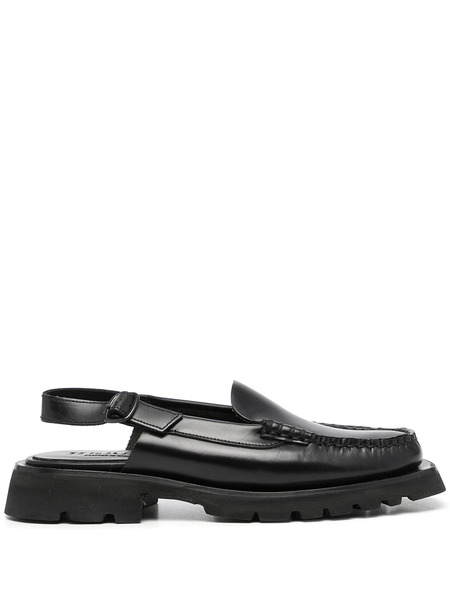  Hereu Slingback Strap Loafers - Black 
