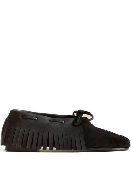  Hereu Tilla Fringes Loafers - Black 