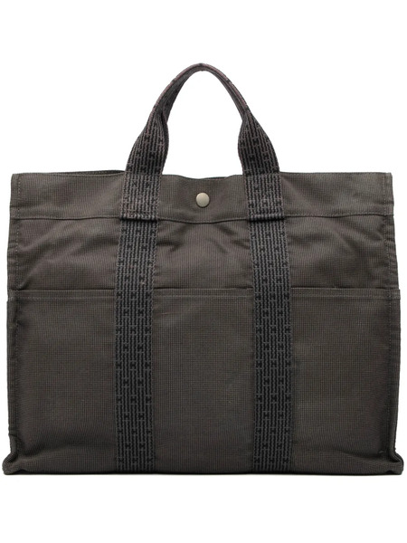  Hermès Pre-owned 1990-2010 Canvas Herline Mm Tote Bag - Grey 