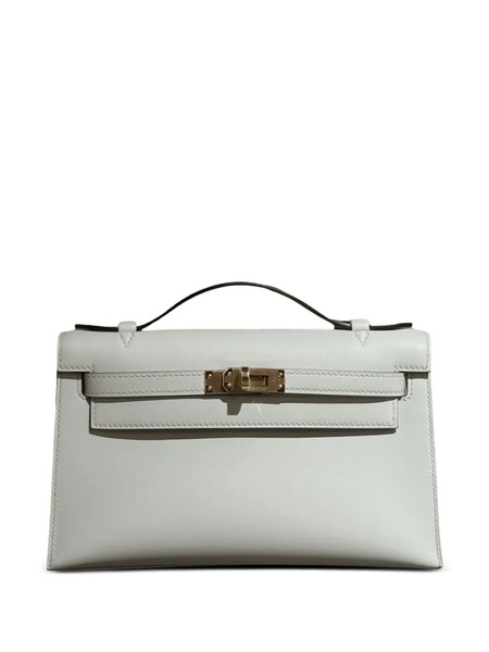  Hermès Pre-owned 2025 Kelly Leather Pochette - White 