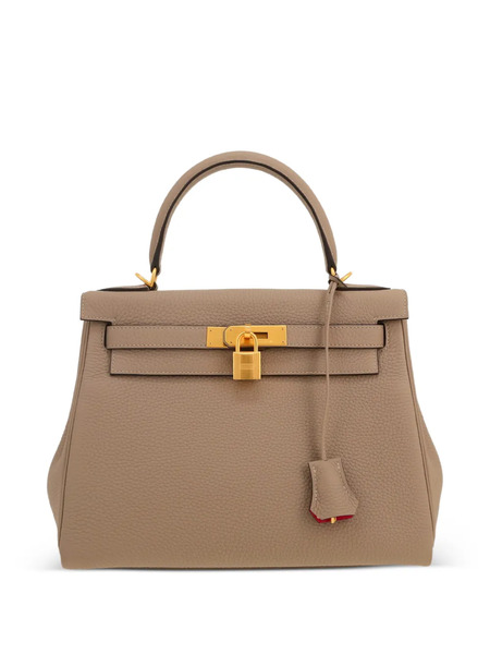  Hermès Pre-owned 2024 Kelly Top-handle Leather Handbag - Neutrals 