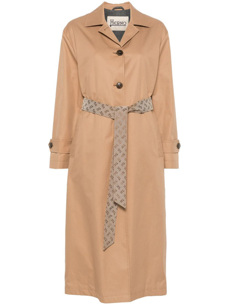  Herno Belted Trench Coat - Brown 