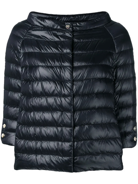  Herno Boat-neck Jacket - Black 