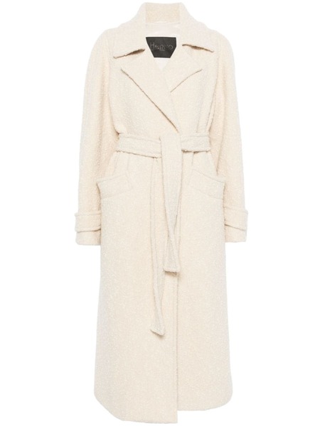  Herno Bouclé Coat - Neutrals 