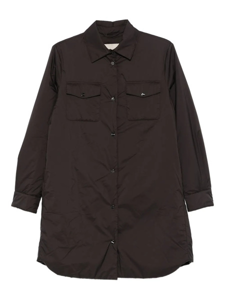  Herno Button-down Flap-pocket Shirt Coat - Brown 