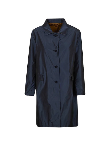  Herno Button-fastening Coat - Blue 