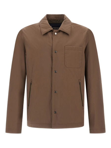  Herno Button-fastening Jacket - Brown 