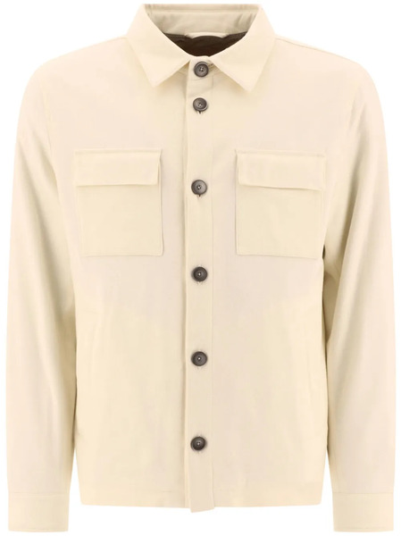 Herno Button-up Shirt Jacket - White 
