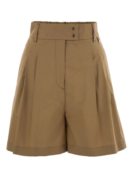  Herno Button Zip-fastening Shorts - Brown 