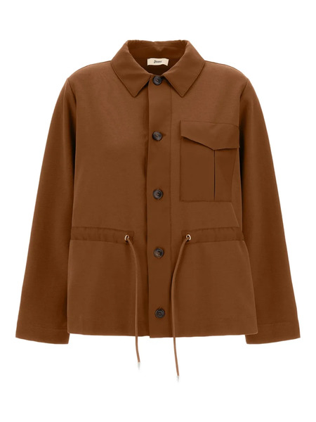  Herno Buttoned Pocket Top - Brown 