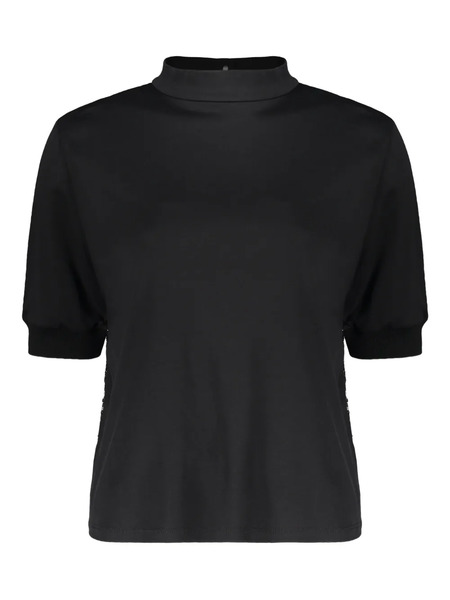  Herno Collar Sequin Blouse - Black 