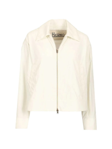  Herno Collared Zip Jacket - White 