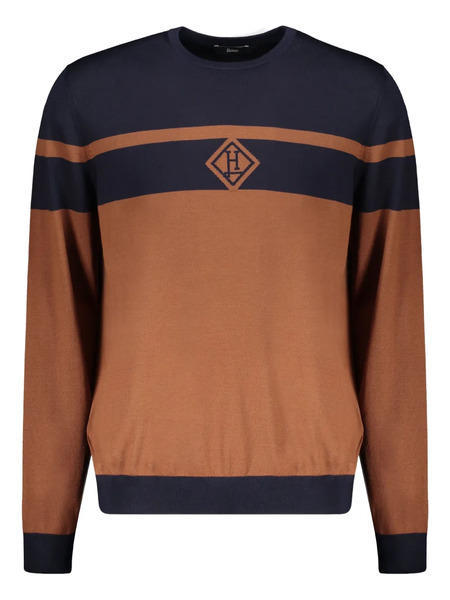  Herno Crew-neck Virgin Wool Sweater - Brown 