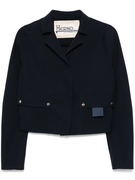  Herno Cropped Jacket - Blue 