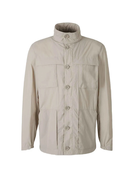  Herno Detachable Hood Long Down Jacket - Neutrals 